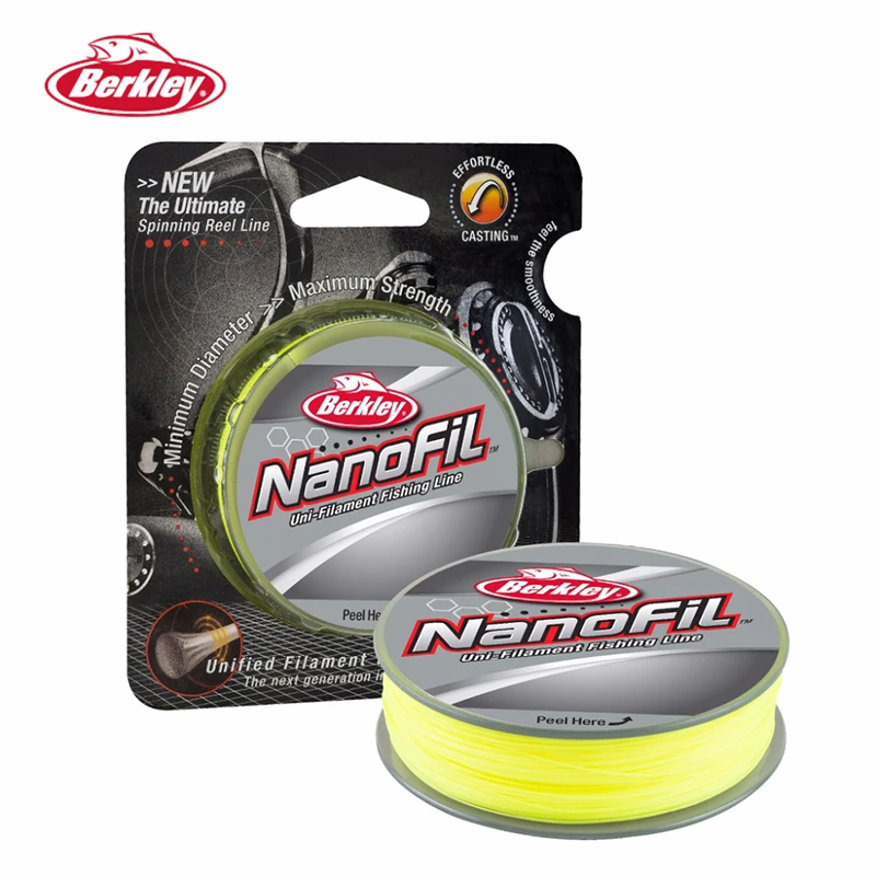 

Berkley NanoFil 150yd 137m Hi-Vis Chart Fishing Line Uni-Filament Casting Line High Strength/Diameter Ratio Spinning Reel Pesca
