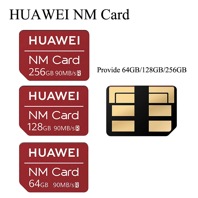 Карта памяти Nano 90 МБ/с./с 64 ГБ/128 ГБ/256 ГБ подходит для Huawei Mate20 Pro X P30 с USB3.1 Gen