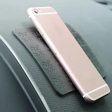 Автомобиль орнамент Мышь узор силиконовый коврик против скольжения Симпатичные Украшения Автомобильный интерьер Dashboard Липкий Коврик Нескользящие подушки подарок