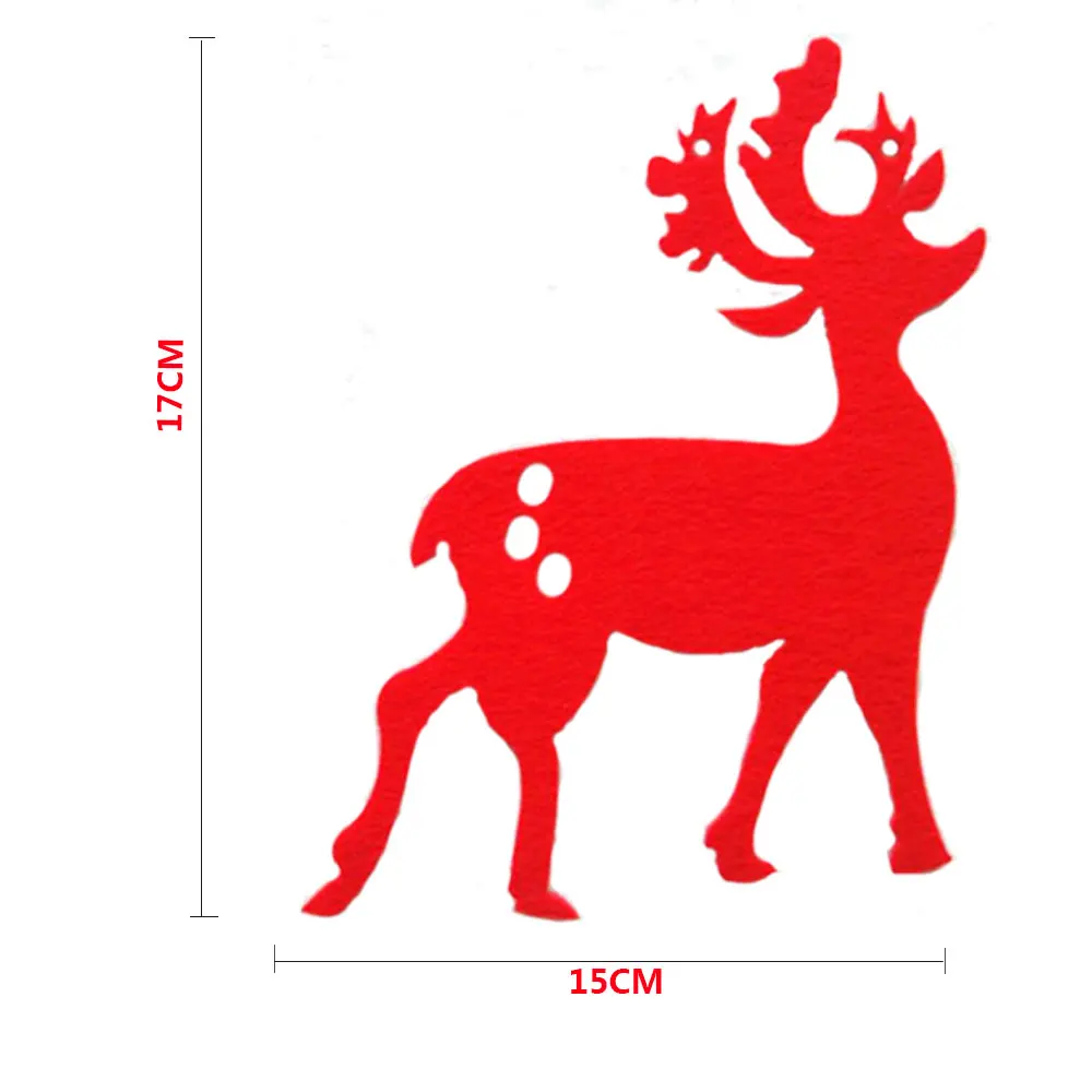 Детский сад Школа рождественские украшения из нетканого материала Творческий войлочные украшения елки носки лося