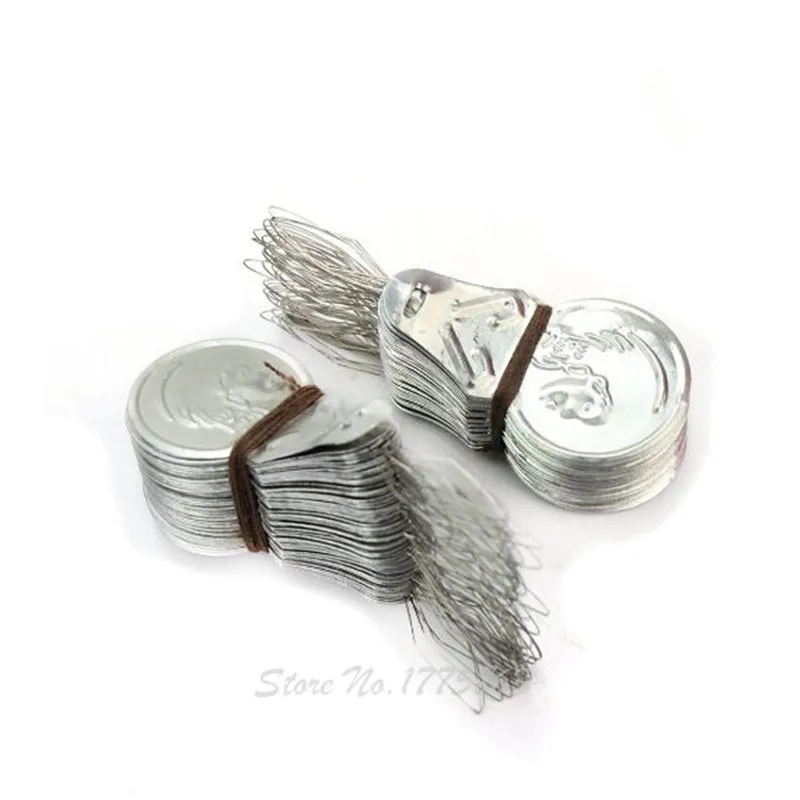 

100x Silver Tone Wire Loop DIY Needle Threader Stitch Insertion Hand Machine Sewing Tool AA7408