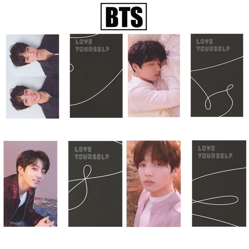 

Korean Bangtan boys Bangtan Boys JUNGKOOK Love Yourself Tear Album Photo Card New Fashion Photocard