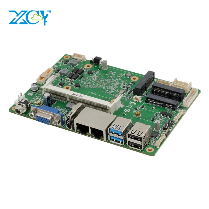 

XCY Intel Core i7 5500U Embedded Industrial PC Motherboard Dual NIC HDMI VGA 8xUSB Mini PCI-E WiFi mSATA SATA 4G LTE SIM Card