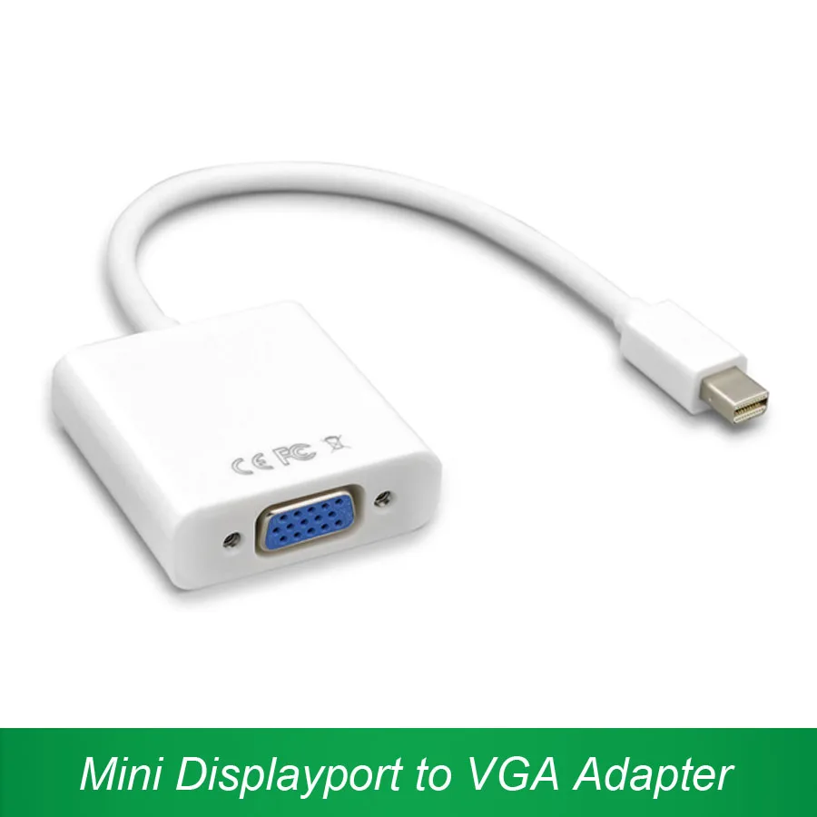 Mini DisplayPort to VGA Adapter 1080P Mini DP to VGA Converter Male to female font b