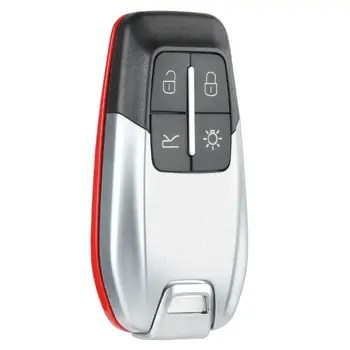 

KEYECU Replacement Remote Key Shell Case Fob for Ferrari 488 GTB 2016-2018 4 Button With Ferrari Letters on the back