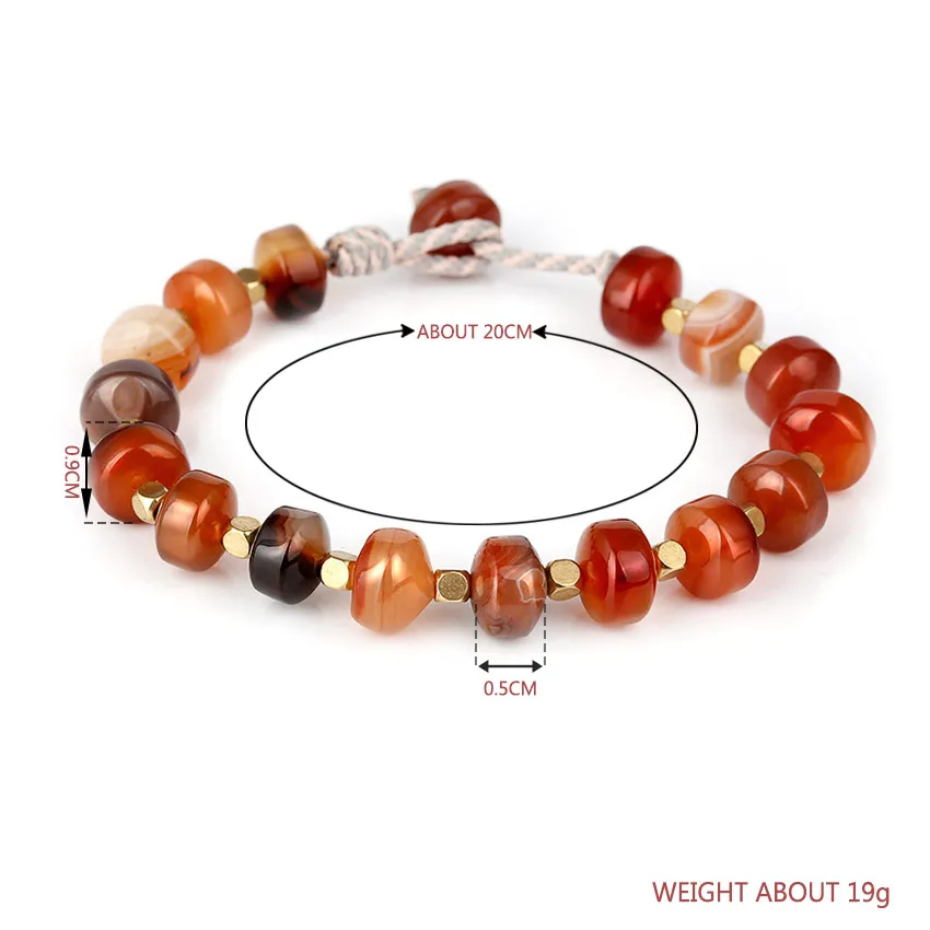 Moories-Sea-Glass-Boho-Bracelets-Summer-Women's-Bohemian-Bracelet-for-Women-men-Natural-Stones-Bracelet Stainless-Steel-Sliding-Buckle-Handmade-Adjustable-Bracelets-for-Woman-Jewelry-Fashion-2018-Wooden-. ( (8)