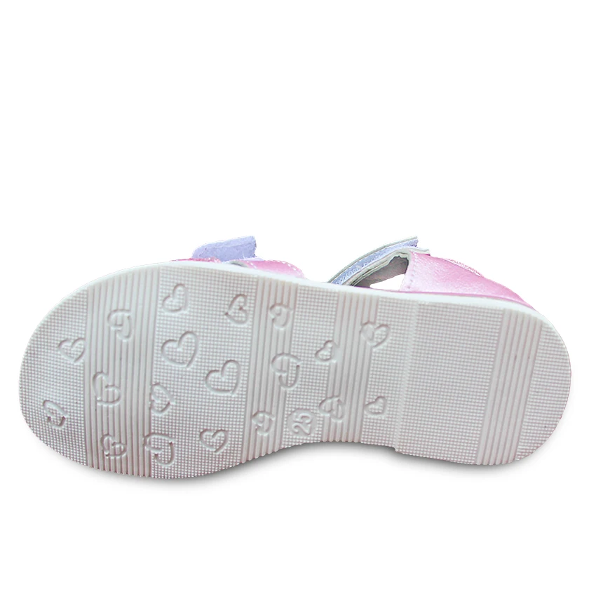 Модные ортопедические сандалии с цветами; 1 пара; детская обувь; детские сандалии для девочек наивысшего качества
