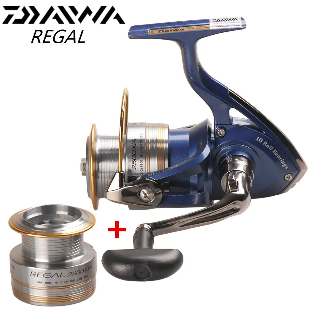 100% DAIWA REGAL спиннинговая Рыболовная катушка 2000XIA 2500 3000XIA 4000XIA с запасной катушкой
