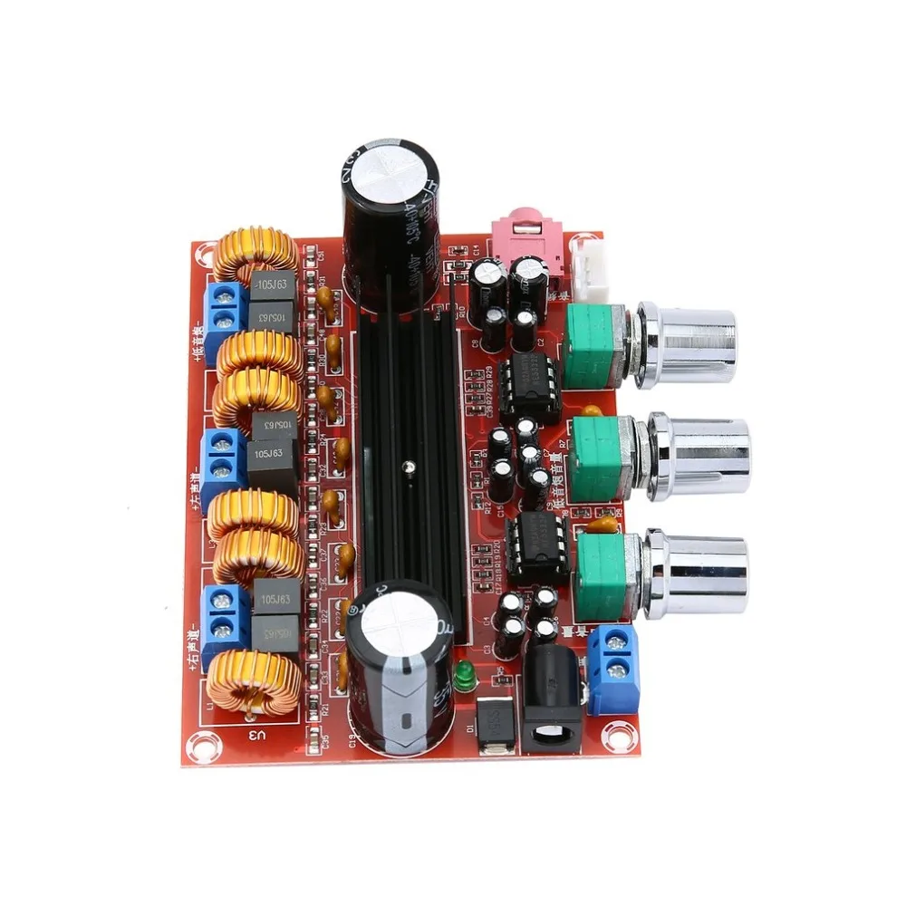 New Version High power Amplifiers Dual Chip TPA3116D2 50Wx2 + 100W 2.1 Path Digital Subwoofer Power Amplifier Board New Version High power Amplifiers Dual Chip TPA3116D2 50Wx2 + 100W 2.1 Path Digital Subwoofer Power Amplifier Board