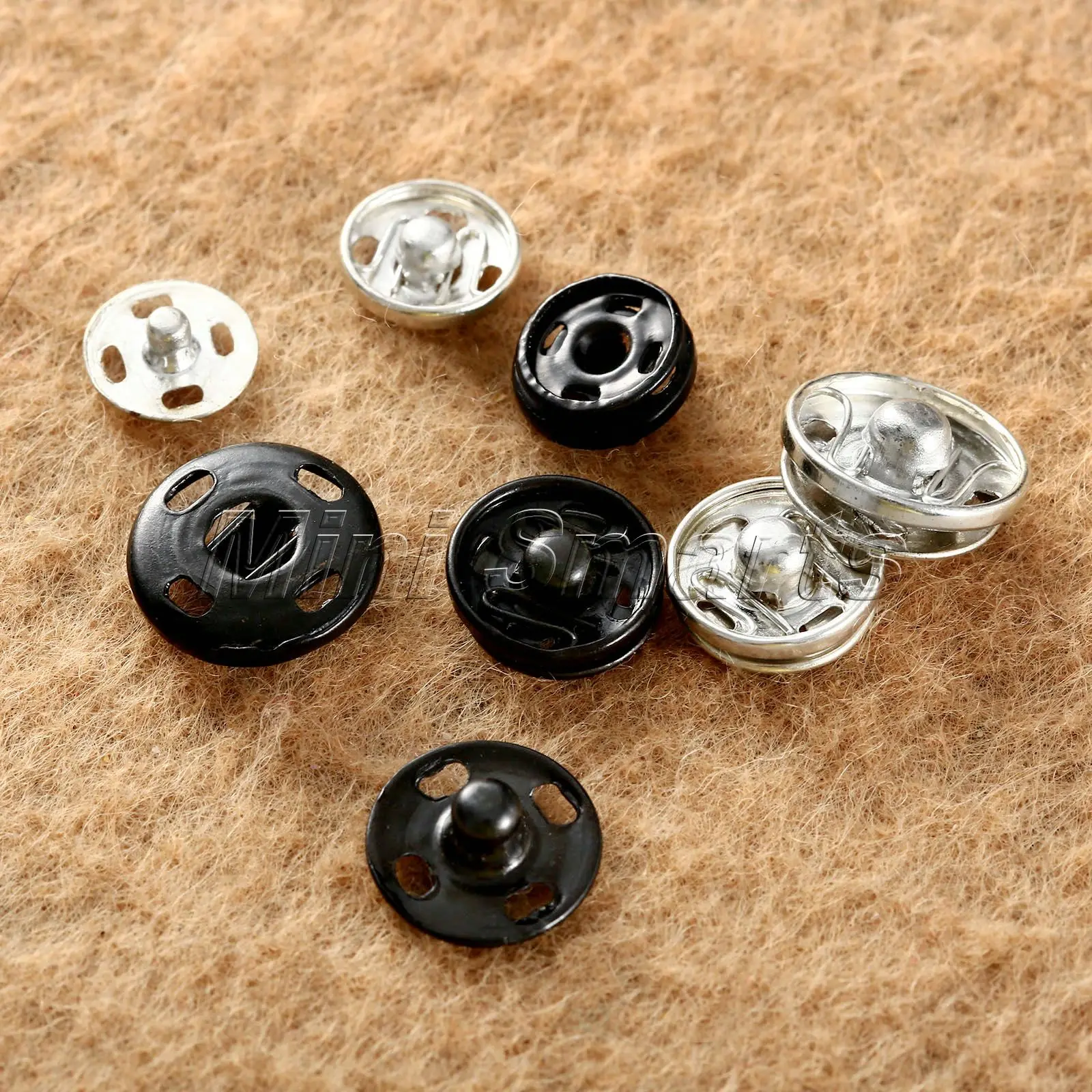 

100pc Metal Press Studs Sewing Button Snap Fasteners Sewing Leather Craft Clothes Bags Scrapbooking Decorative Button 10/12/14mm