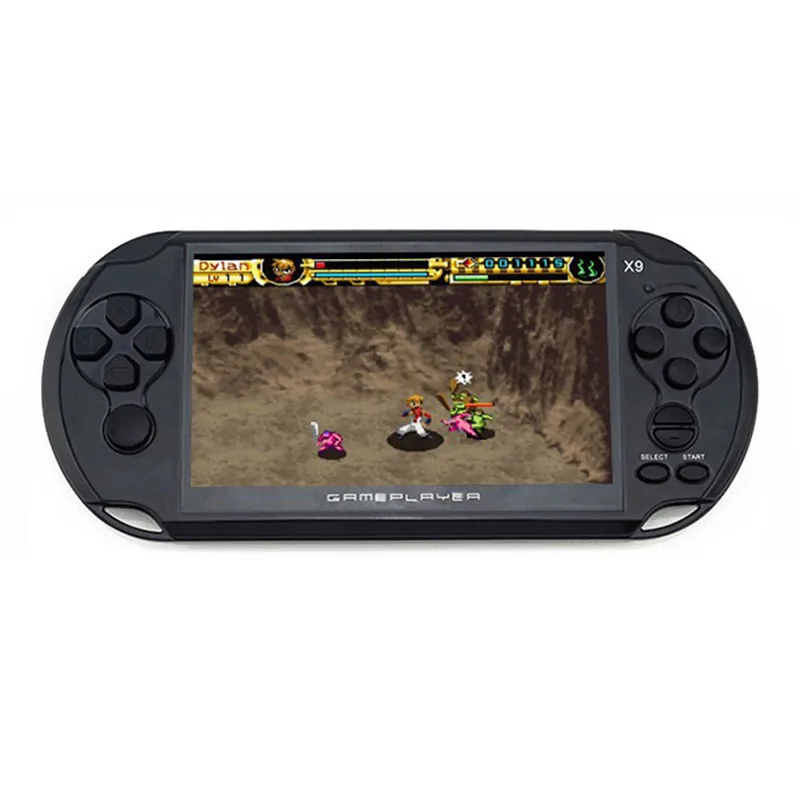 

2019 Lastest 5.0 Inch Large Screen Handheld Game Player Support TV Out Put With MP3/Movie Camera Multimedia Video Game Console