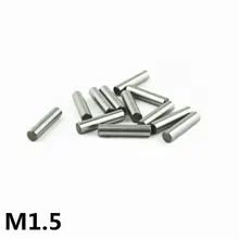 100 pces 1.5mm rolamento pino cilíndrico de aço que localiza o comprimento do dedal do rolo da agulha do pino 4 5 6 7 8 10 11 12 14 16 17 18 21