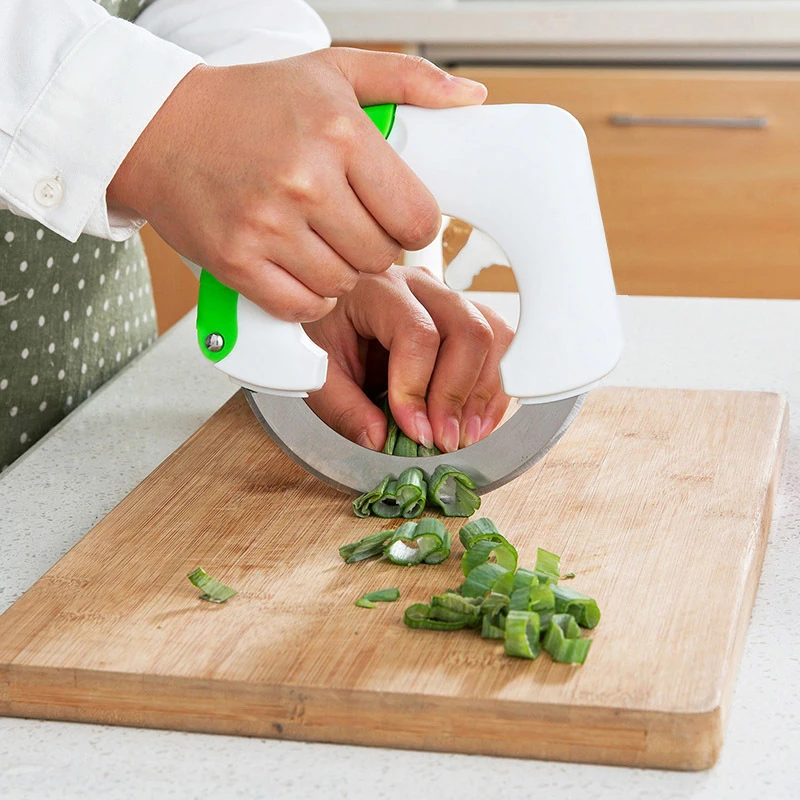 

Stainless Steel Multifunction Round Knife Vegetable Chooper Fruit Vegetable Cutter Slicer Pizza Ring Wheel Knife Kitchen Tools