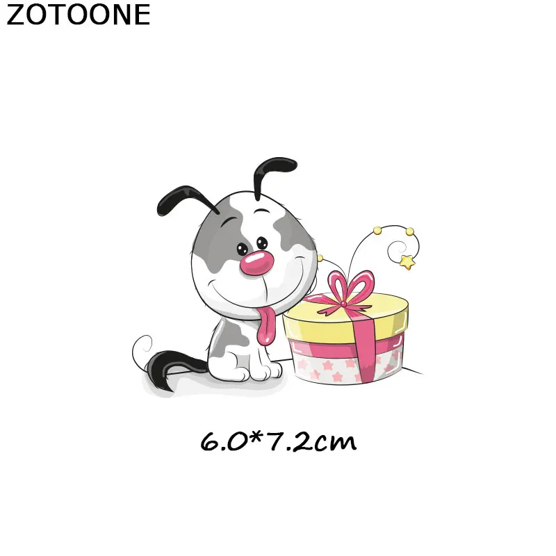 ZOTOONE милый комплект с животными в полоску, железные нашивки на одежду, сделай сам, нашивка с теплопередачей для одежды для детей, наклейка в подарок G - Цвет: 1027