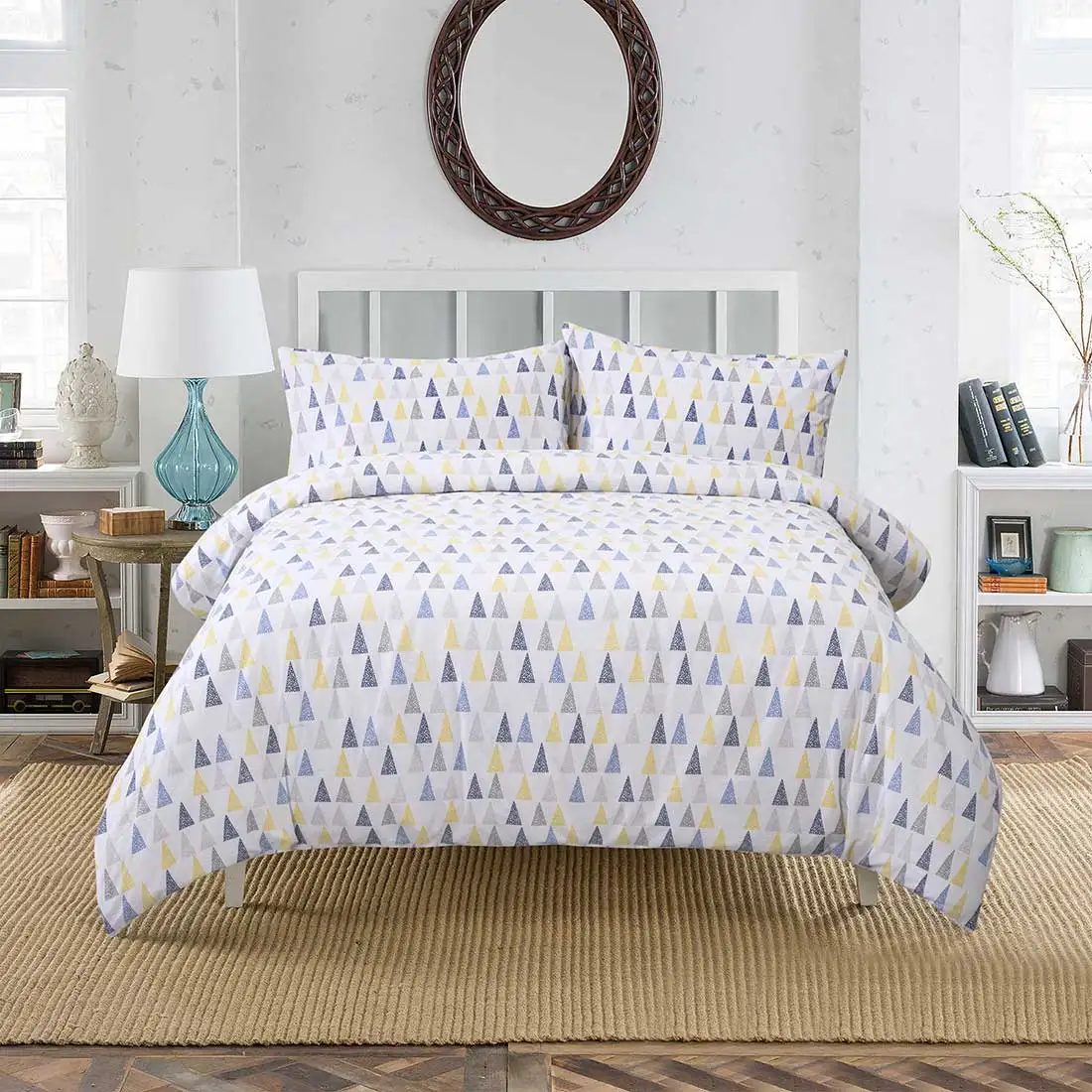 Sherwood Premium Printed Cotton Duvet Cover with Pillowcase Bedding Set