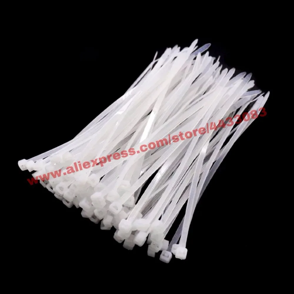 100 Pcs Nylon Cable Self-locking Plastic Wire Zip Ties Set 3150 4150 MRO & Industrial Supply Fasteners & Hardware Cable (4)