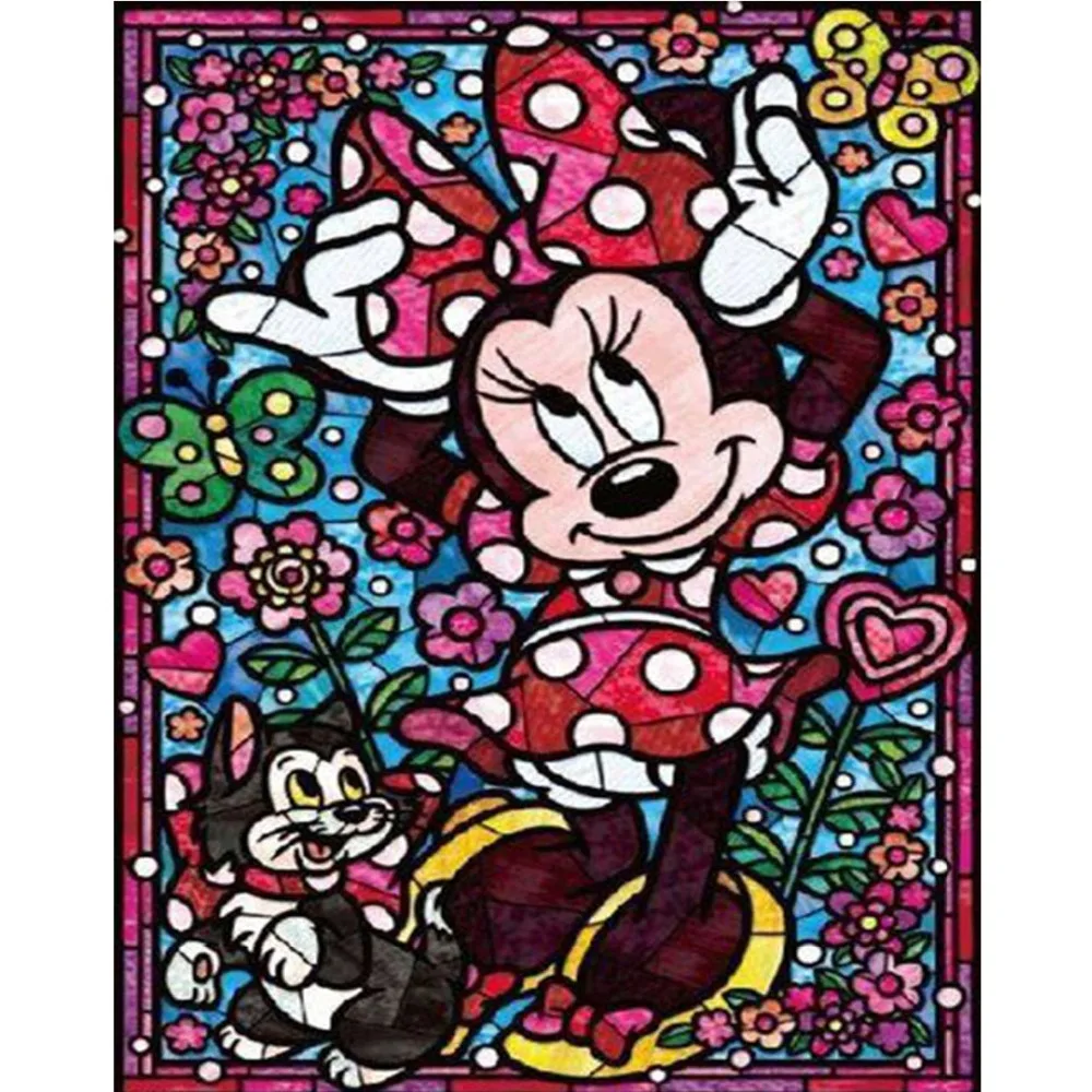 

New year 5D DIY Diamond Embroidery"Cat and mouse"Cross Stitch Diamond Painting Mosaic rhinestones Home Decor Christmas gift
