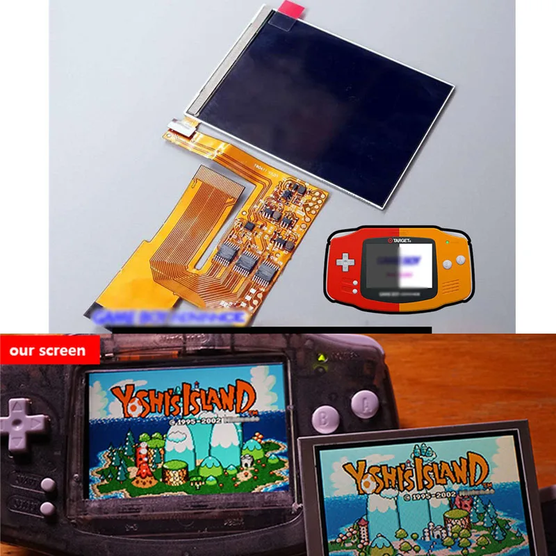 10 уровней высокой яркости ЖК дисплей с подсветкой IPS для Nintend Игровая приставка GBA