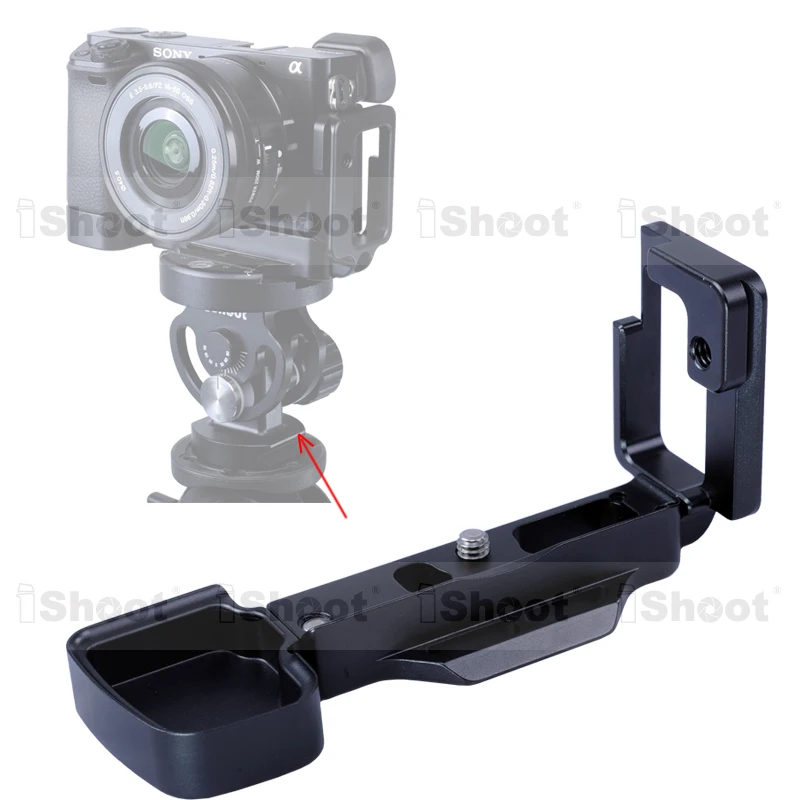 Separable L shaped Vertical Shoot Tripod Ball Head Quick