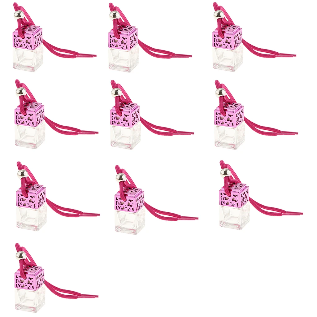 10x Refillable Perfume Empty Bottle Car Hanging Pendant Air Freshener Mini Diffuser