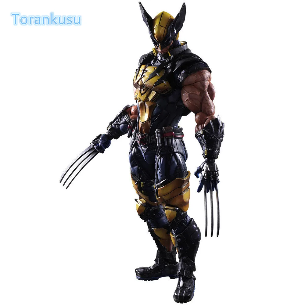 Фигурка Росомахи, Playarts, Kai LOGAN, X-MEN, ПВХ, модель игрушки, аниме, фильм, Play Arts, Kai, Wolverine, James LOGAN, фигурка PA06