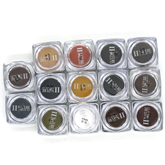 PCD Professional Eyebrow Micro Tattoo Ink Set Lips Microblading Permanent Makeup Pigment Colorfastness 1 Piece 14 Color Optional PCD Professional Eyebrow Micro Tattoo Ink Set Lips Microblading Permanent Makeup Pigment Colorfastness 1 Piece 14 Color Optional