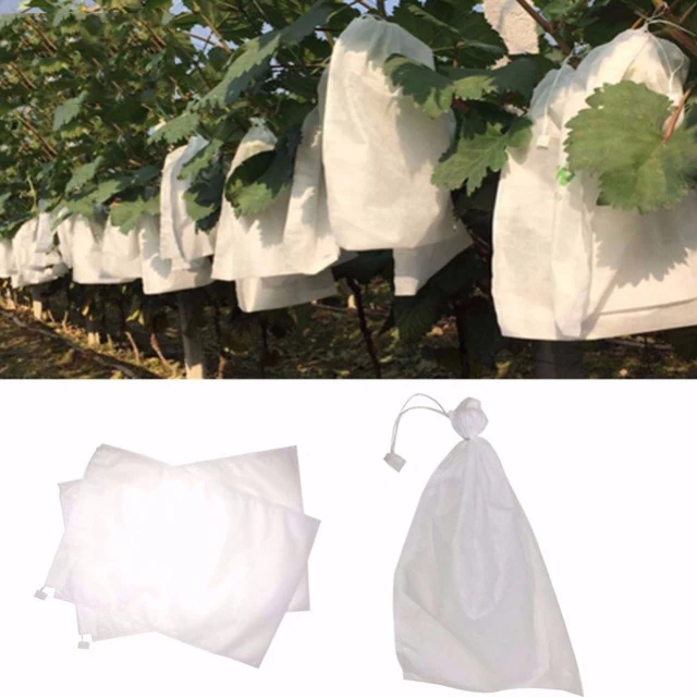 100Pcs Grape Protection Bags For Fruit Vegetable Grapes Mesh Bag Against Insect Pouch Waterproof Pest Control Anti-Bird Garden