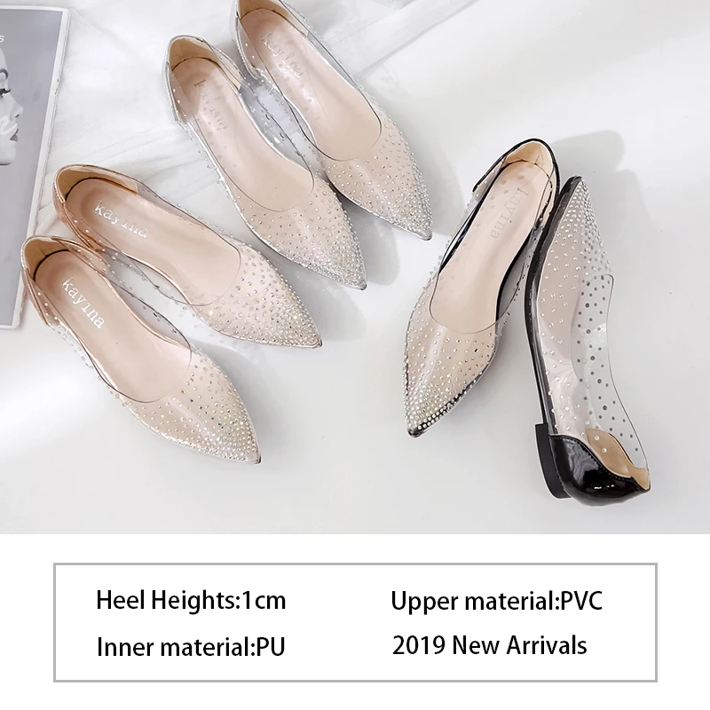 chaussure plate transparente