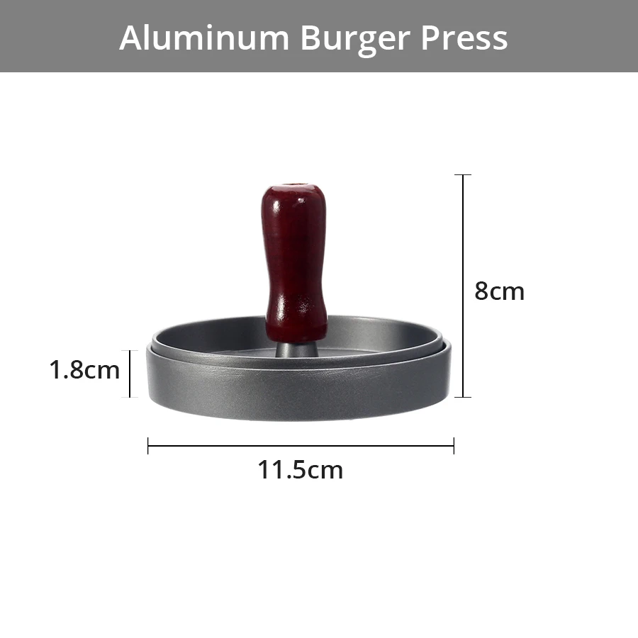 Пресс для гамбургера, антипригарный Burger Pres, идеальная форма для гамбургера идеально подходит для барбекю, необходимые аксессуары для кухни и гриля
