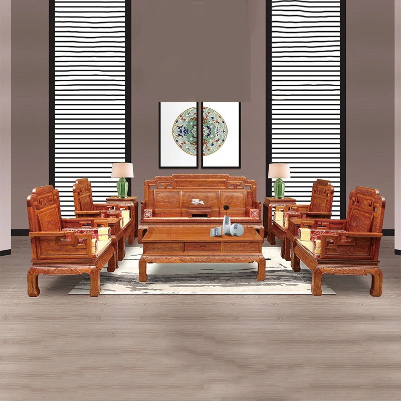 Wood Furniture China Mahogany Furniture Hedgehog Rosewood Living Room Sofa Set Chair Coffee Table 11piece/Set Wood Furniture China Mahogany Furniture Hedgehog Rosewood Living Room Sofa Set Chair Coffee Table 11piece/Set