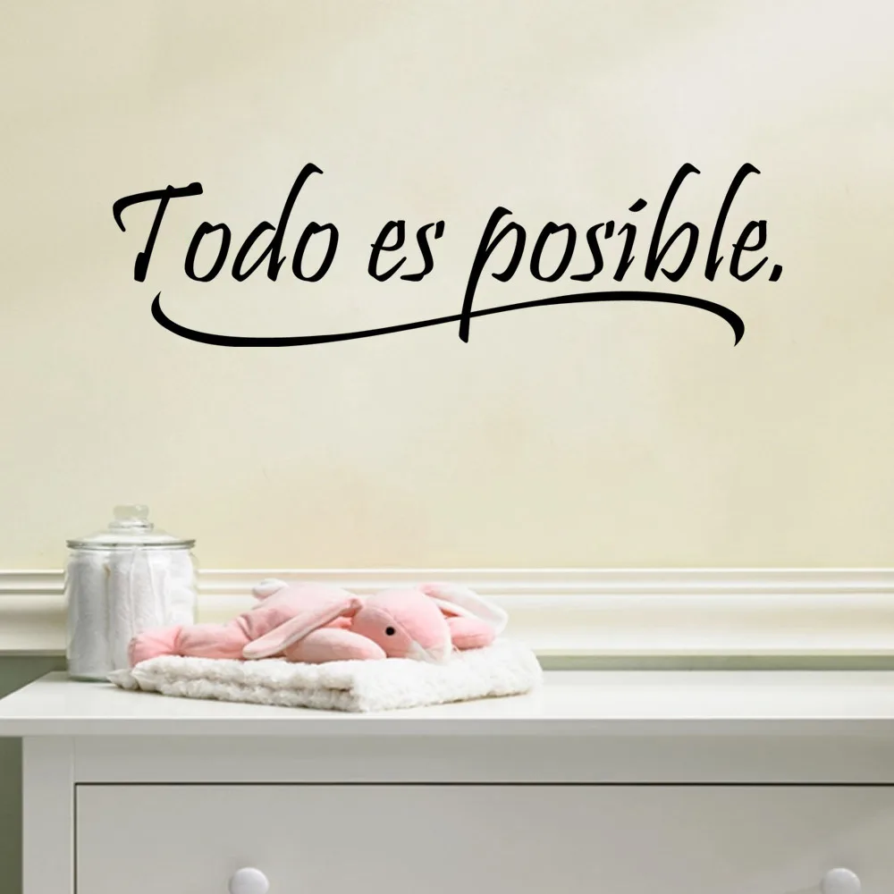 Buy Vinyl Wall Stickers Home Decor Todo es posible