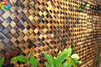 

1box 13pieces Dinning room Decorator Wall Panel Old Ship Wood Mosaic Tile Art Wall Decorative Tile For Home Decor