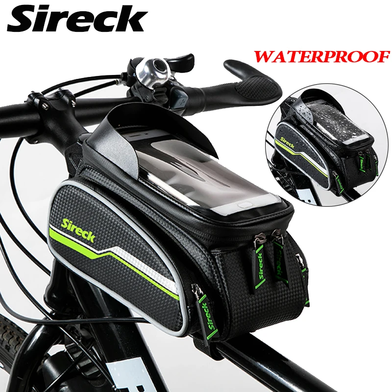 

Sireck 4.7''-6.5''Inch Touchscreen Mobile Phone Case Mountain Bike Bag Waterproof Mtb Front Bag Bicycle Top Tube Bag Cycling