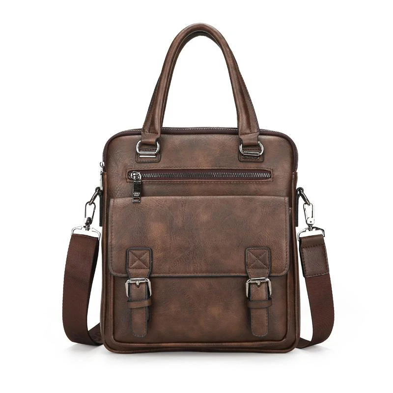Новая мужская сумка из спилка на молнии, мужская деловая сумка из полиэстера с двумя карманами, мягкая ручка, 14 дюймов, портфели, сумки - Цвет: Lavender
