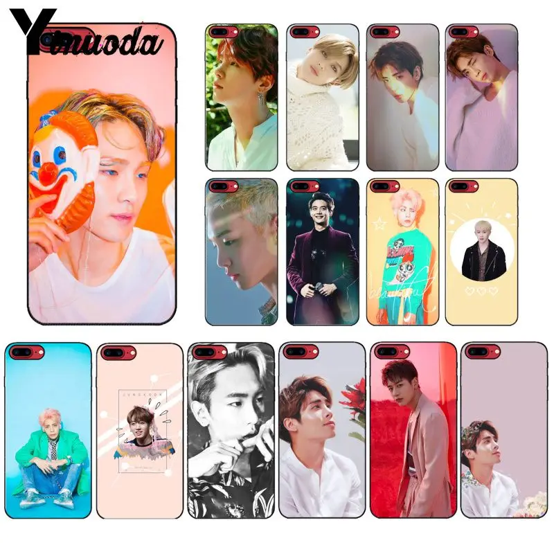 

Yinuoda Korea Star Jonghyun Key Shinee Kpop Minho Protector Case for Apple iPhone 8 7 6 6S Plus X XS MAX 5 5S SE XR Mobile Cover