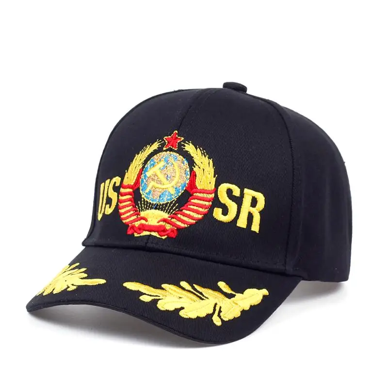 Бейсбольная Кепка унисекс из 100% хлопка с вышитой герб России Snapback спортивные
