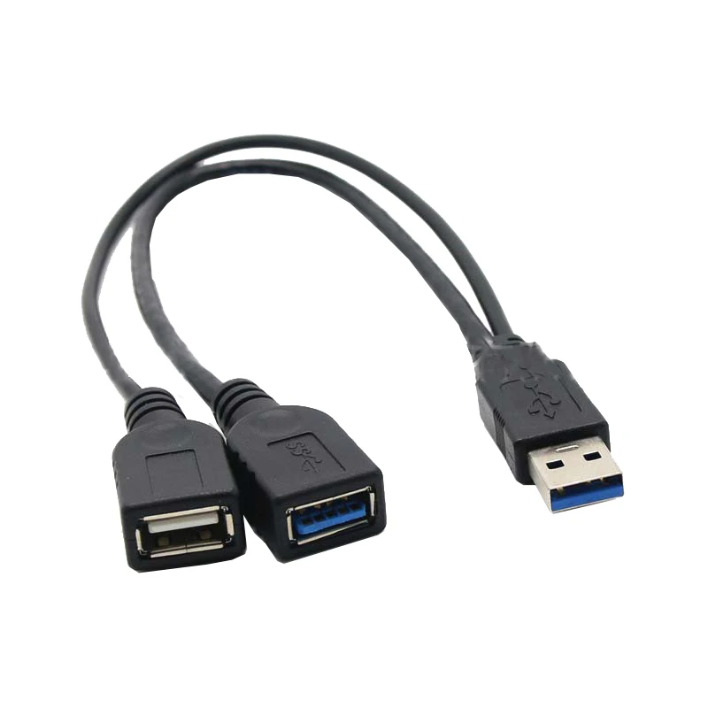 30 см USB 3 0 1 папа к двойному гнездовой концентратор данных питания адаптация