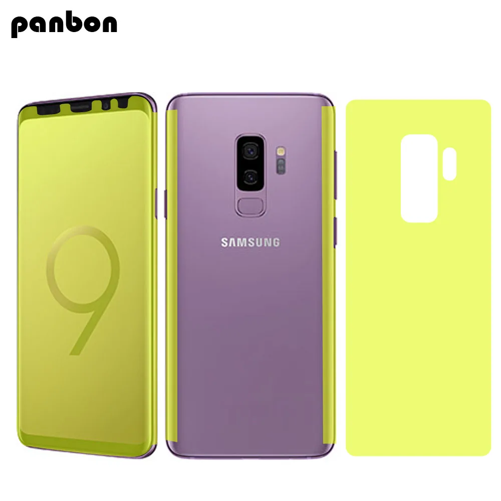 

Panbom Full Coverage Screen Protector on Samsung A8/ S9 8/ plus/ A8plus Note 8 Self-healing Nano TPU Soft Curved Protective Film