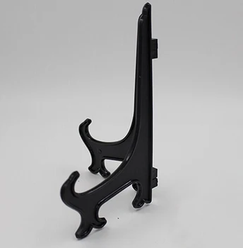 

7" H Black Frosted Plate Display Easel Folding Ceramic Plate Stand Photo Frame Craft Display Rack
