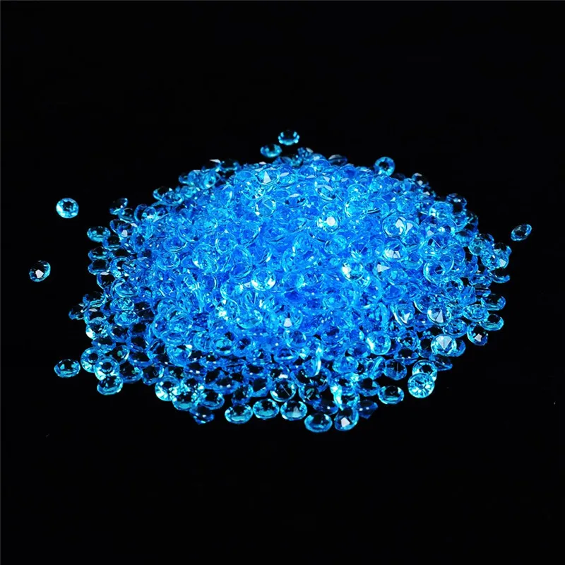 1000 Pcs Clear Acrylic Crystal Bling Transparent Confetti Wedding Party Decoration Wedding table diamond High Clarity