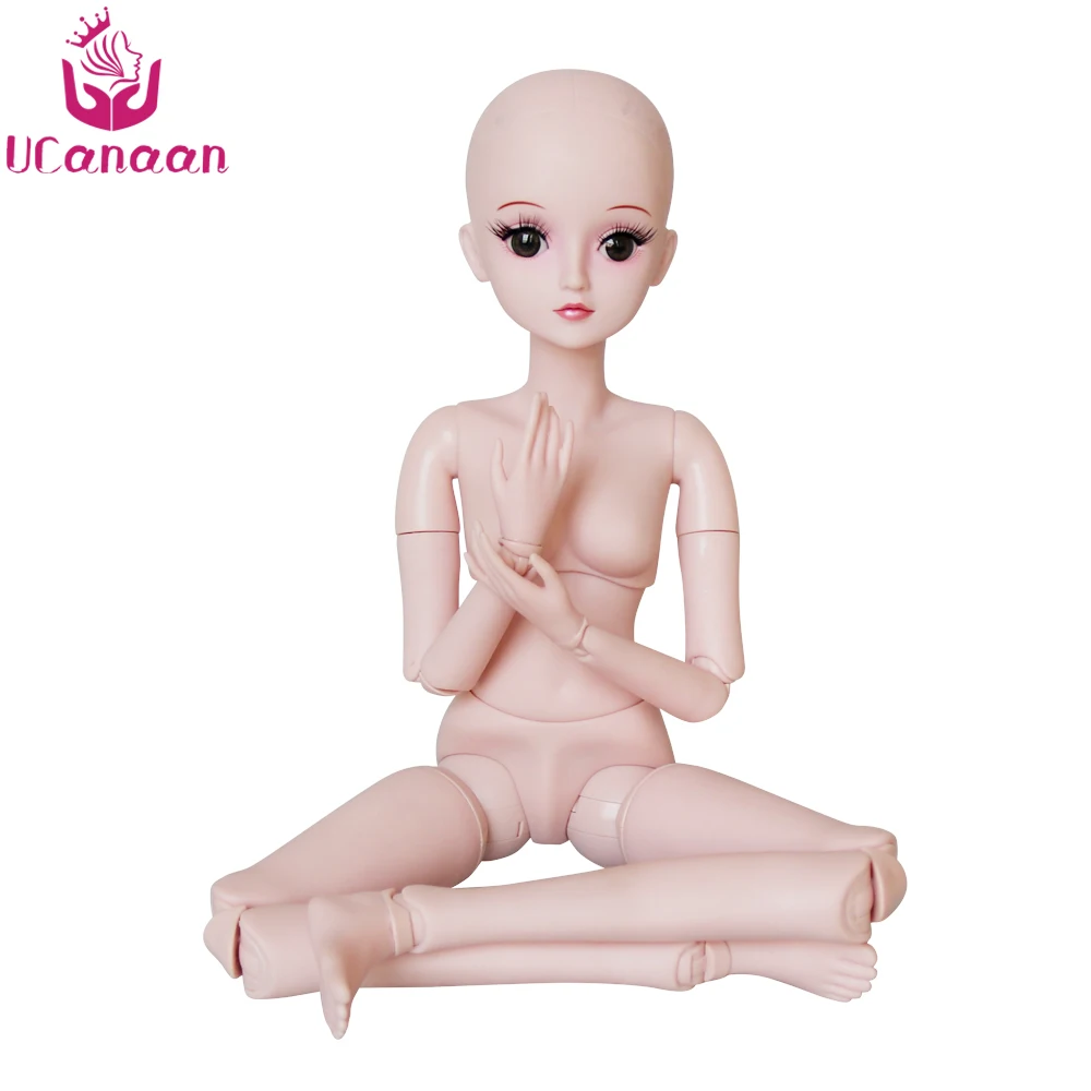 

UCanaan 55CM Large 1/3 BJD Doll 19 Ball Jointed Body Dolls Blue Brown Eyes With Makeup Girls DIY Dressup Toys BJD SD Accessories