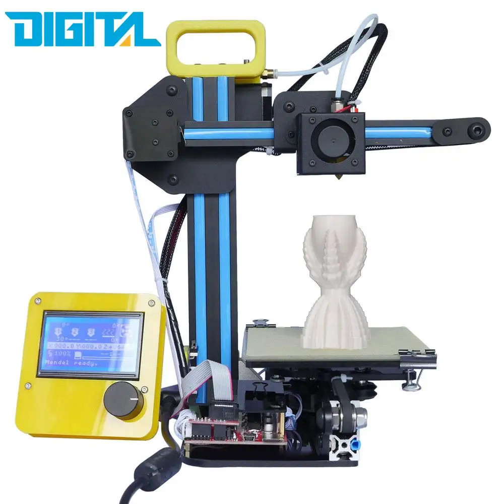 3D Desktop Mini 3D Printer Machine DIY Kit FDM Injection Molded with LCD Screen Off-line Printing Self-assembly High Accuracy