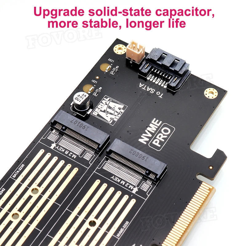 M2.PCIe SSD адаптер m.2 NVME к PCIe x4 m2 m Адаптер для ключей m.2 PCI express 3,0x4 конвертер для 2280 2260 2242 2230 с вентилятором чехол