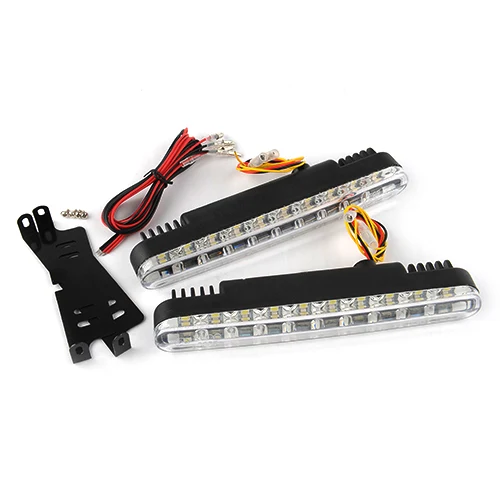 

2 Car Auto Vehicle 30 LED Daytime Running 5W 12V Fog Lights Turn signal Light DRL White DIY Amber Bright