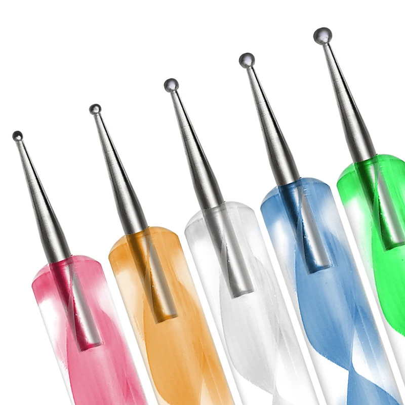 1 шт. макияж 2 способа вихревой марбелизирующей стали Dotting Pen Профессиональный