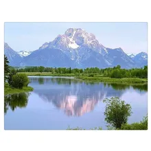 Snow Mountain die Landschaft Diamant Stickerei Diy Diamantbohrer Quadratrhinestone Klebte Handwerk Hand Home Dekoration