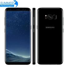 Мобильный телефон samsung Galaxy S8 4G LTE, четыре ядра, 4 Гб ОЗУ, 64 Гб ПЗУ, 5,8 дюймов, 12 МП, смартфон с отпечатком пальца