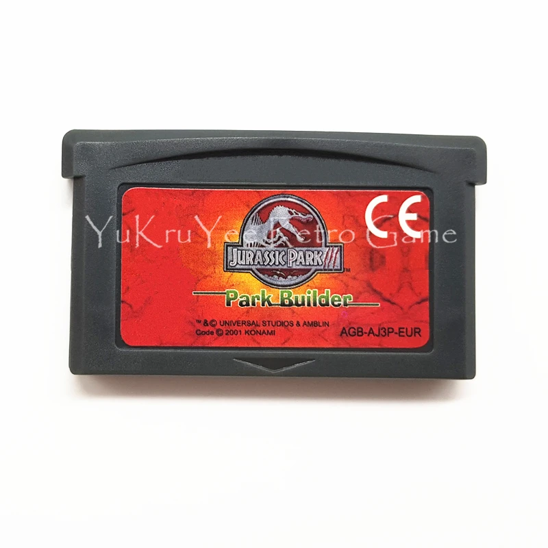 

Jurassic Park III Park Builder Video Game Memory Cartridge Card for 32 Bit Console Accessories EU Sticker Version