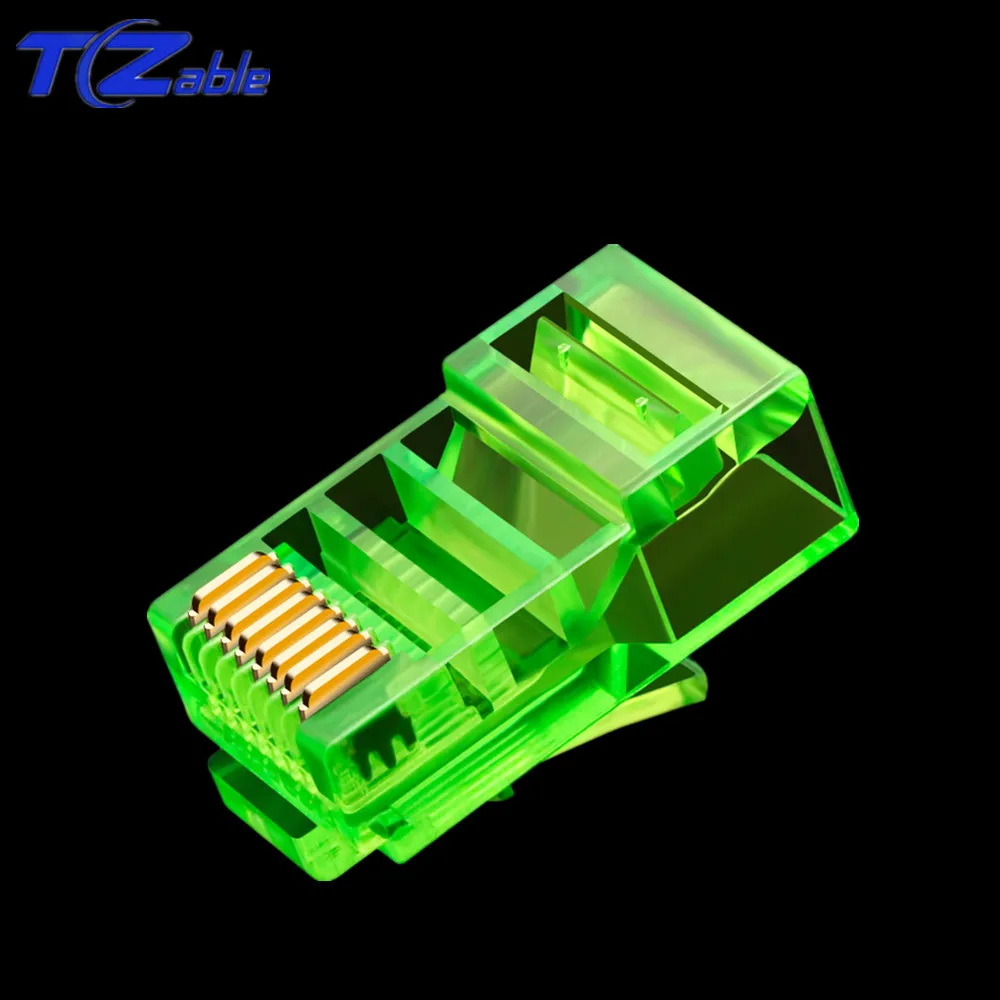

20PCS RJ45 Connector 8P8C Cat5e Network Plug Shielded RJ45 Ethernet Network Adapter FOR Switch Hub, ADSL Router Cable Adapter