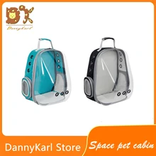 DannyKarl, новинка, большая сумка для кошек, портативный прозрачный рюкзак для кошек, Космический домик для питомцев, собачья клетка на плечи, клетка для кошек
